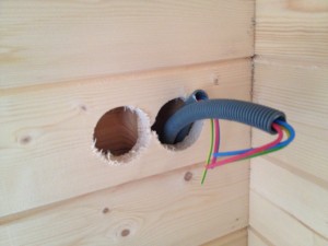 électricité maison bois