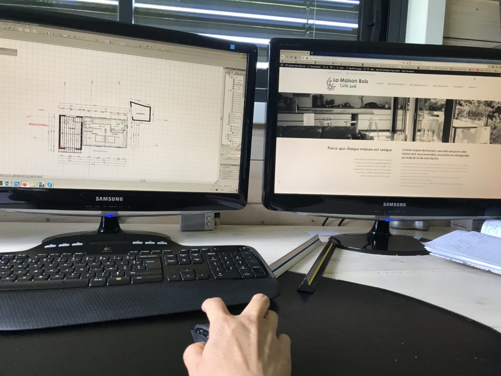 Télétravail fichier archicad maison bois